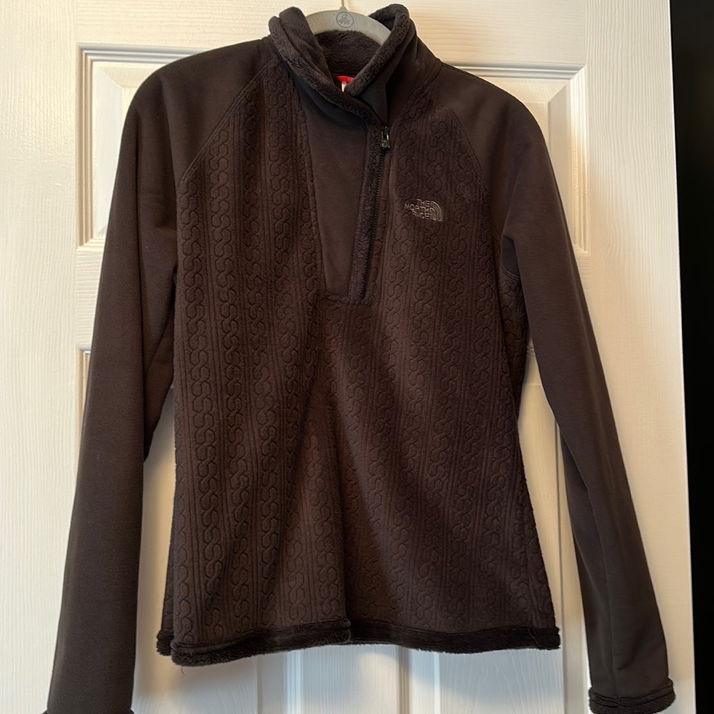 Black north face small 1/2 zip very nice
